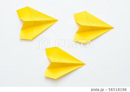 business direction strategy yellow paper airplanes 56518196