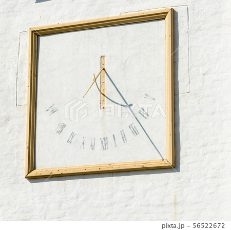 Sundial on the wall of the Solovetsky monastery. 56522672