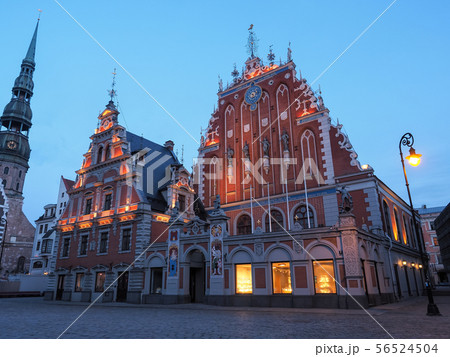 ラトビア・リガ、ブラックヘッド会館・市庁舎広場・聖ペトロ教会 / Riga, Latvia ラトビア・リガ、ブラックヘッド会館・市庁舎広場・聖ペトロ教会 / Riga, Latvia 56524504
