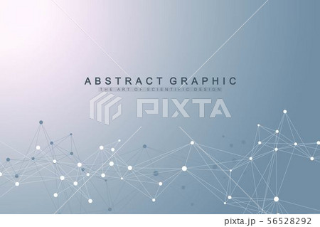 Big data visualization. Geometric abstract background visual information complexity. Futuristic Big data visualization. Geometric abstract background visual information complexity. Futuristic 56528292
