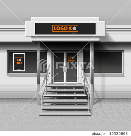 Store exterior facade for branding design and advertising banner 56529668