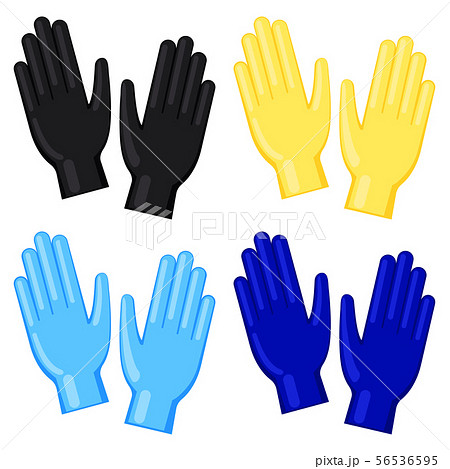 Colorful cartoon disposable nitrile gloves set 56536595