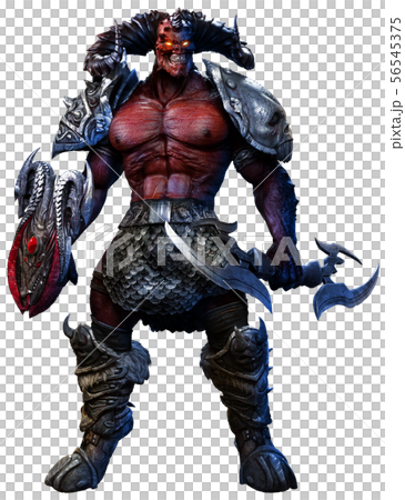 Large fantasy demon 3D illustration Large fantasy demon 3D illustration 56545375