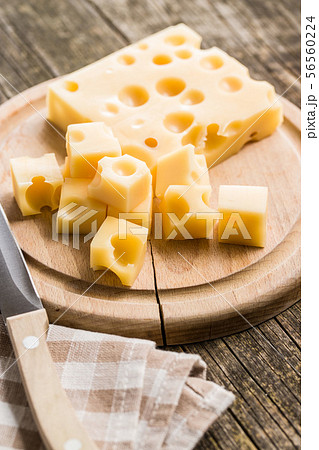 The cheese cubes. 56560224