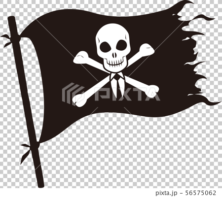 ビジネス海賊旗のイラスト素材