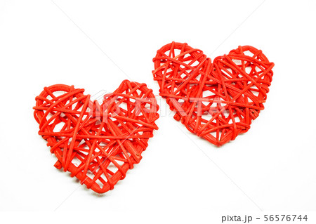 Red heart on a white background 56576744