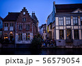 夜のヨーロッパ　ゲント　ベルギー 56579054