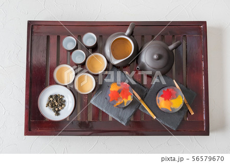 中国茶 　Chinese tea set of beauty and health 56579670