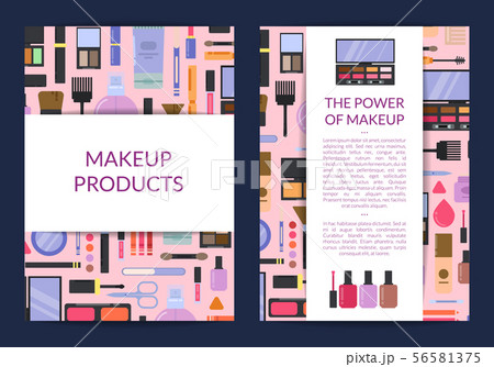 Vector card, flyer, brochure template for beauty brand 56581375