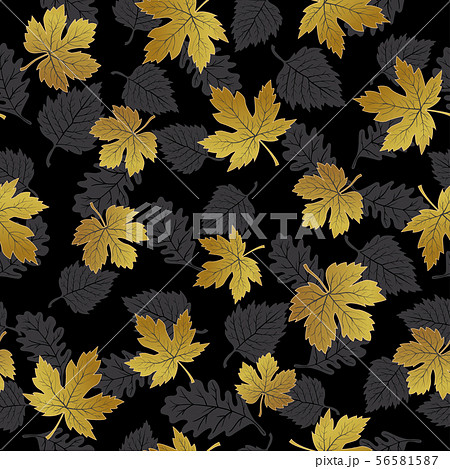 Seamless pattern with autumn leaves Seamless pattern with autumn leaves 56581587
