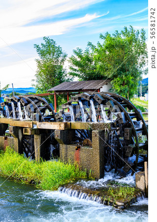 朝倉 三島二連水車 稼働中 【福岡県朝倉市】 朝倉 三島二連水車 稼働中 【福岡県朝倉市】 56581742