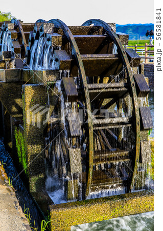 朝倉　三連水車大壁画　稼働中　【福岡県朝倉市】 56581841