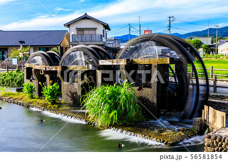 朝倉 三連水車大壁画 稼働中 【福岡県朝倉市】 朝倉 三連水車大壁画 稼働中 【福岡県朝倉市】 56581854