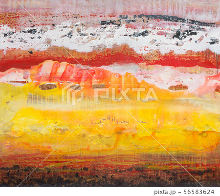 Contrast painting in elegant warm colours for interior. 56583624