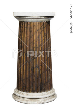 Pedestal column wooden for plant or statue 56584473