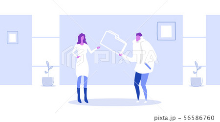 couple colleagues private data sharing business man giving confidential documents folder to woman couple colleagues private data sharing business man giving confidential documents folder to woman 56586760