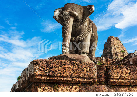 elephant sculpture at East Mebon temple elephant sculpture at East Mebon temple 56587550