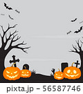 pumpkins halloween head on scary cemetery 56587746