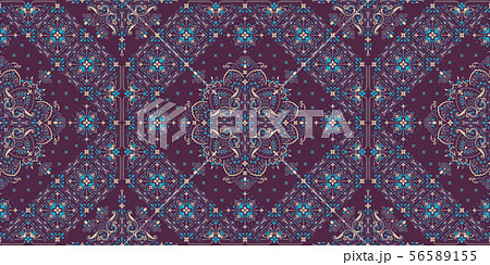 Seamless pattern based on ornament paisley Bandana Print. Vector ornament paisley Bandana Print Seamless pattern based on ornament paisley Bandana Print. Vector ornament paisley Bandana Print 56589155
