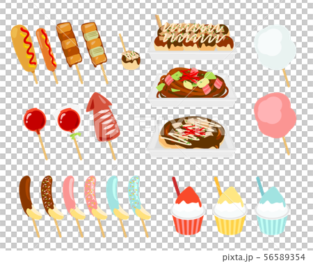 フードイラスト 夏祭り のイラスト素材