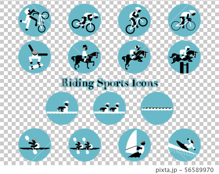 Vehicle competition event icon set 56589970