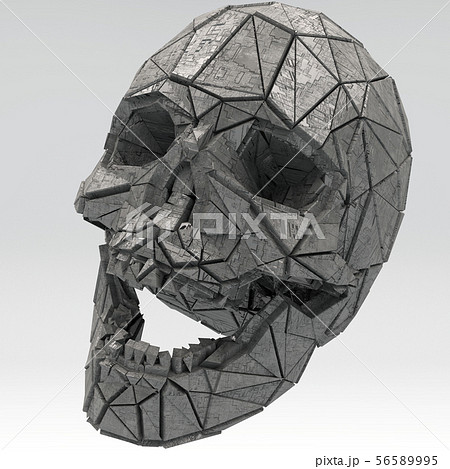 Science Fiction Fantasy Futuristic Human Skull 3D Science Fiction Fantasy Futuristic Human Skull 3D 56589995