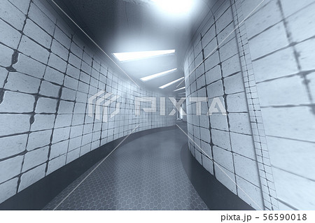Spooky Haunted Lunatic Hospital Corridor 3D Illust Spooky Haunted Lunatic Hospital Corridor 3D Illust 56590018