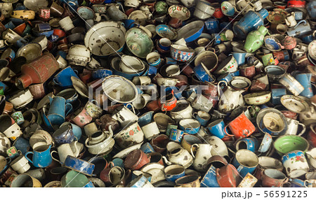 Metal utensils of victims, camp Auschwitz II Metal utensils of victims, camp Auschwitz II 56591225