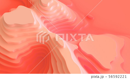 3D Landscape Island Paper cut Style Living Coral 3D Landscape Island Paper cut Style Living Coral 56592221