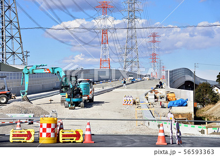 道路橋建設現場 56593363