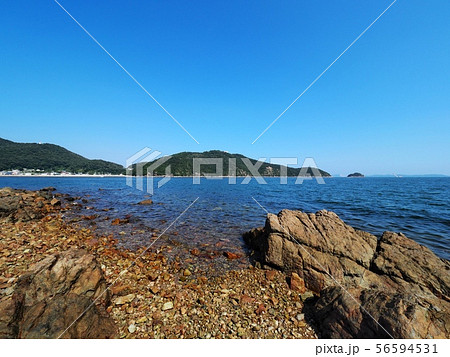 相生湾坪根から見る金ヶ崎(万葉岬) 播磨灘 相生湾坪根から見る金ヶ崎(万葉岬) 播磨灘 56594531