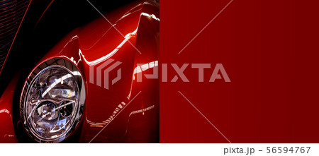Custom Classic Vintage Car Banner With Copy Space 56594767