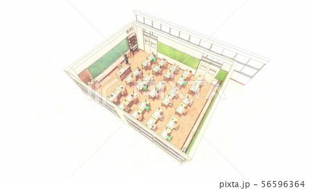 小学校 教室 人有り イラスト64 小学校 教室 人有り イラスト64 56596364