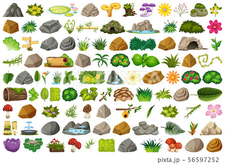 Set of isolated objects theme - gardening Set of isolated objects theme - gardening 56597252