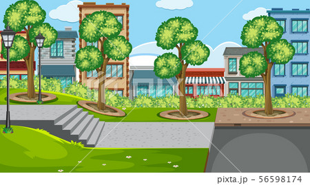 An outdoor scene with towm 56598174