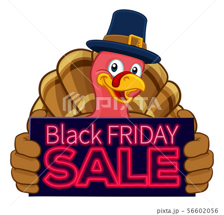 Turkey Black Friday Sale Cartoon Character Turkey Black Friday Sale Cartoon Character 56602056