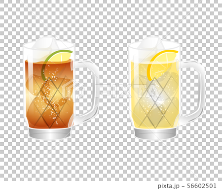 ハイボール コークハイ レモンつきのイラスト素材