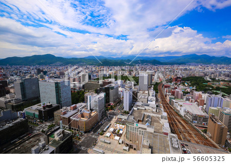 札幌の都市風景_JRタワーから_西側方面 56605325