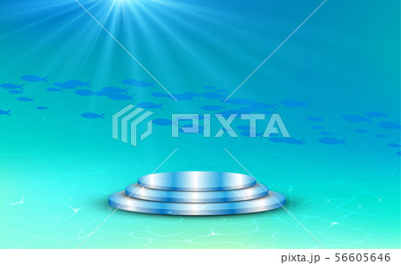 blue podium under the sea blue podium under the sea 56605646