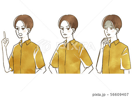 男性-表情 56609407