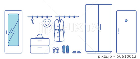 Hallway. Vector illustration.  56610012