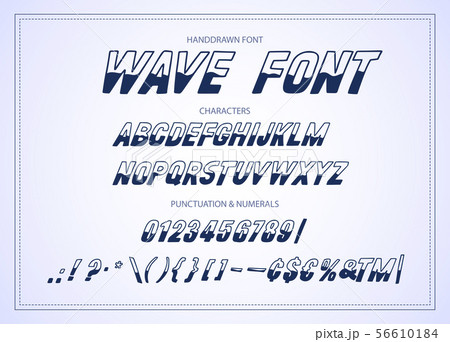 Vector alphabet typeface.  56610184