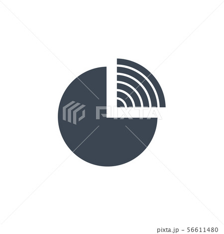 Pie Chart related vector glyph icon. Pie Chart related vector glyph icon. 56611480