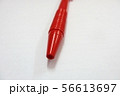 Red handle ballpoint pen made of plastic 56613697