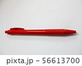 Red handle ballpoint pen made of plastic 56613700