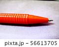 Red handle ballpoint pen made of plastic 56613705