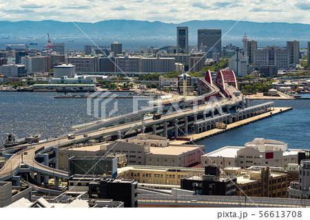 Aerial view Kobe Japan 56613708