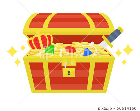 Illustration of treasure chest - Stock Illustration [56614160] - PIXTA