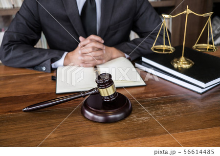 Legal law, advice and justice concept, Judge gavel 56614485