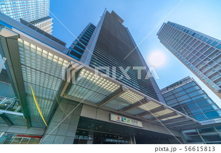 日本の東京都市景観　目黒駅（JR東急目黒ビル）などを望む 56615813